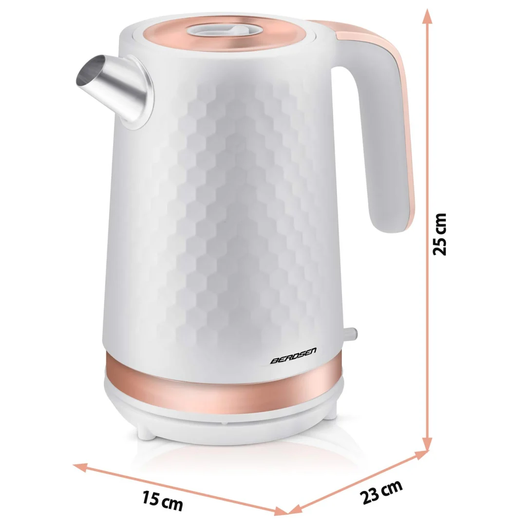 Kuhalo za vodu Berdsen BD-705, 1,7 l, bijelo-bakreno_5