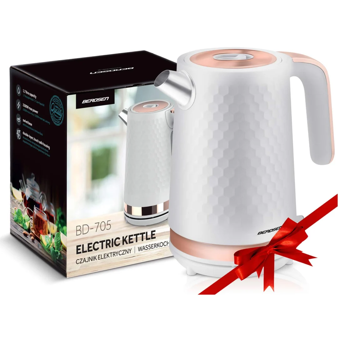 Kuhalo za vodu Berdsen BD-705, 1,7 l, bijelo-bakreno_7