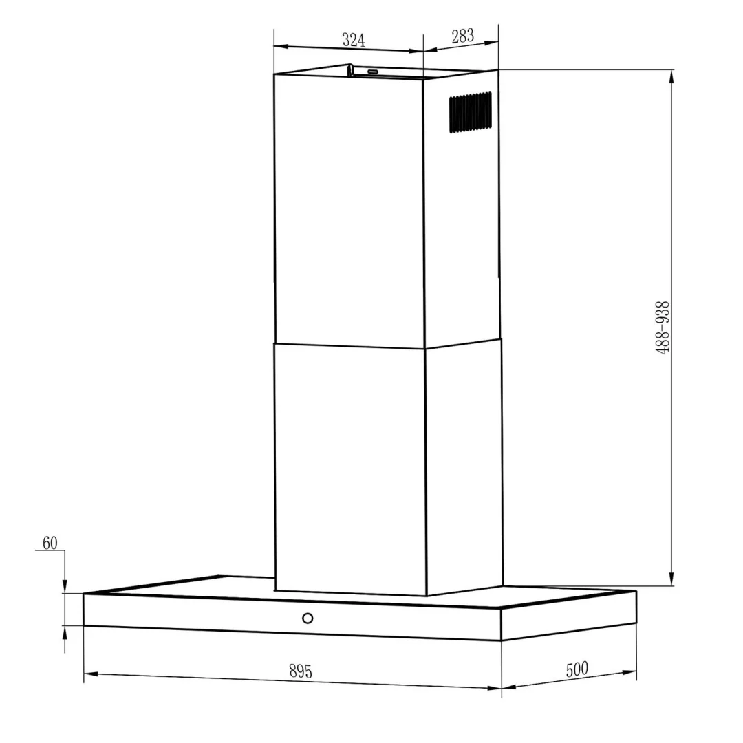 Kuhinjska napa Berdsen BT-218 90 cm crna_7