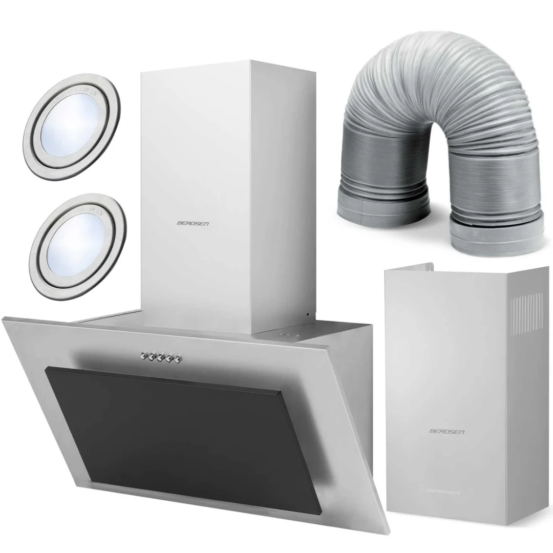 Kuhinjska napa s dimnjakom Berdsen BT-209 60 cm inox-crna_1