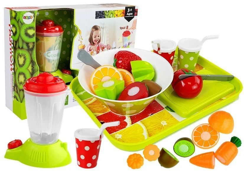 Kuhinjski set s blenderom na baterije, povrće i voće_1