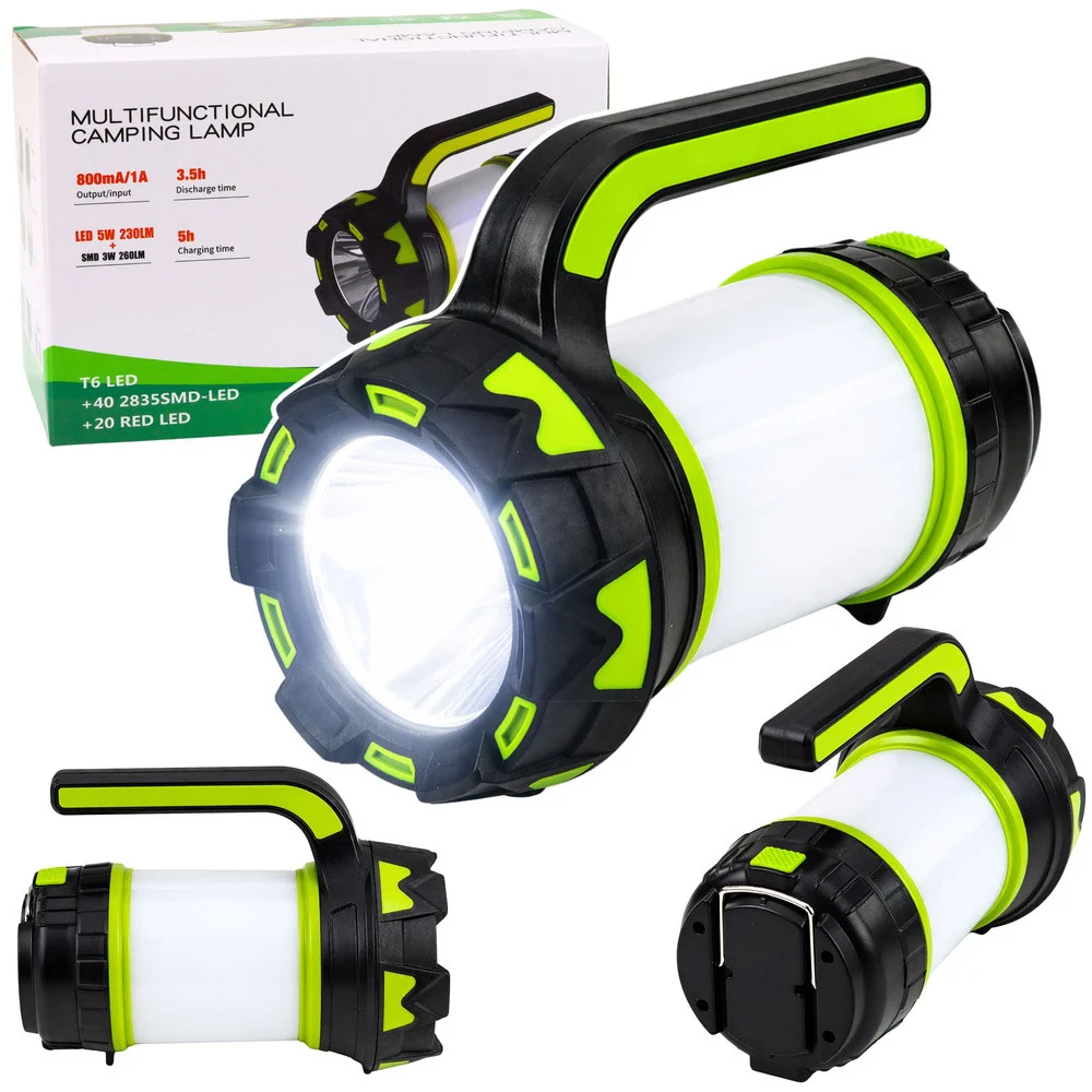 LED kamperska svjetiljka 2 u 1, punjiva_1
