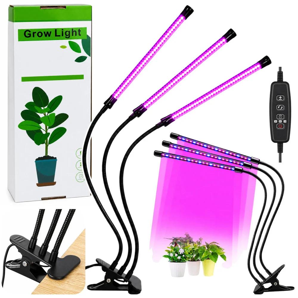 LED lampa za uzgoj biljaka 3 modula s kopčom_1