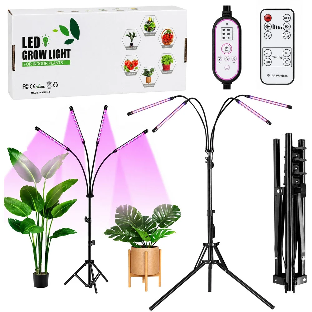 LED lampa za uzgoj biljaka 4 panela sa stalkom_1