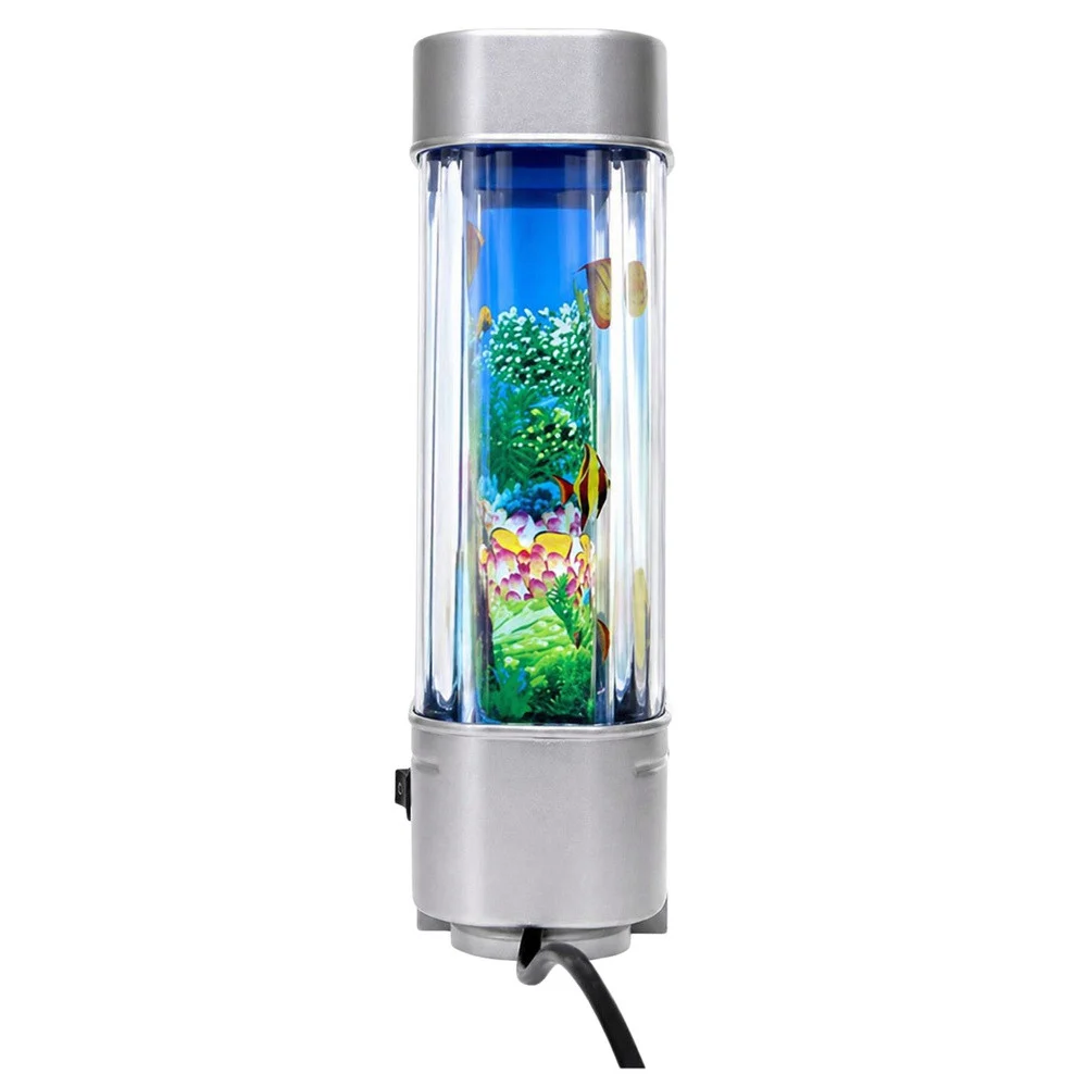 LED noćno svjetlo akvarij s pokretnim ribicama, 23 cm_4
