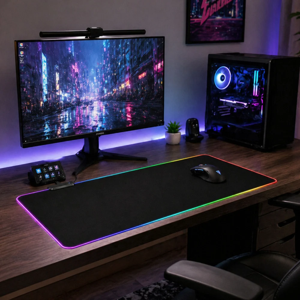 LED podloga za tipkovnicu i miš 40 × 90 cm_3