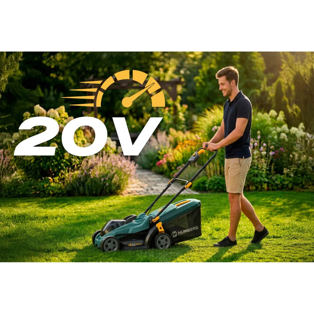 Lagana i snažna bežična kosilica 33 cm Humberg HM-611, siva, var. 561101_9