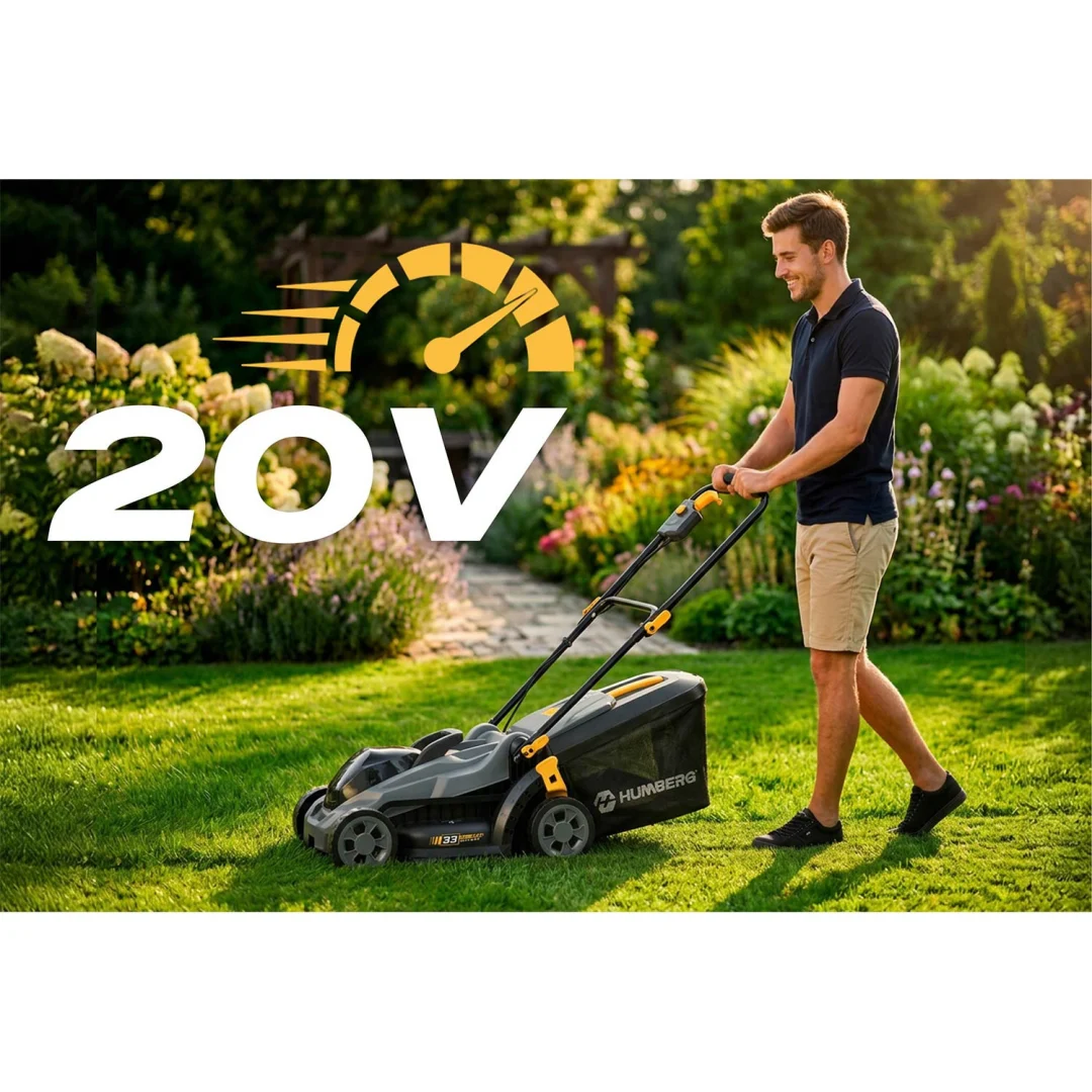 Lagana i snažna bežična kosilica 33 cm Humberg HM-611, siva_9