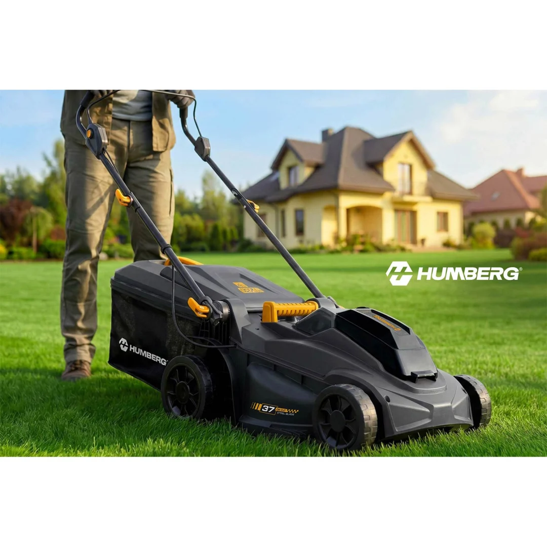 Lagana i snažna bežična kosilica za travu 1000W 37cm Humberg HM-610, siva_16