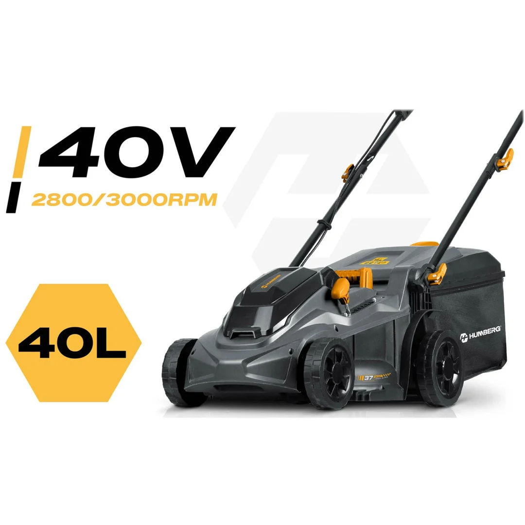 Lagana i snažna bežična kosilica za travu 1000W 37cm Humberg HM-610, siva_5