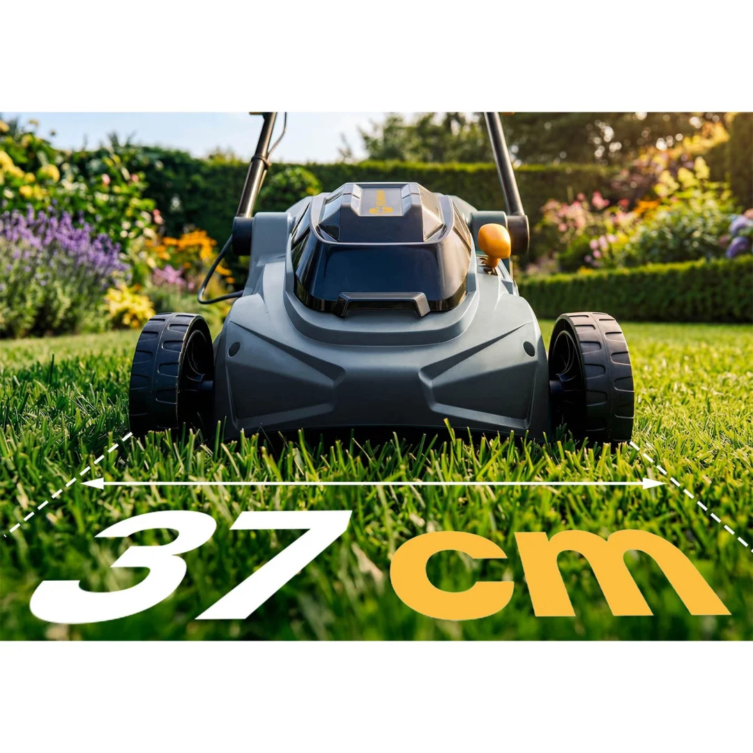 Lagana i snažna bežična kosilica za travu 1000W 37cm Humberg HM-610, siva_6