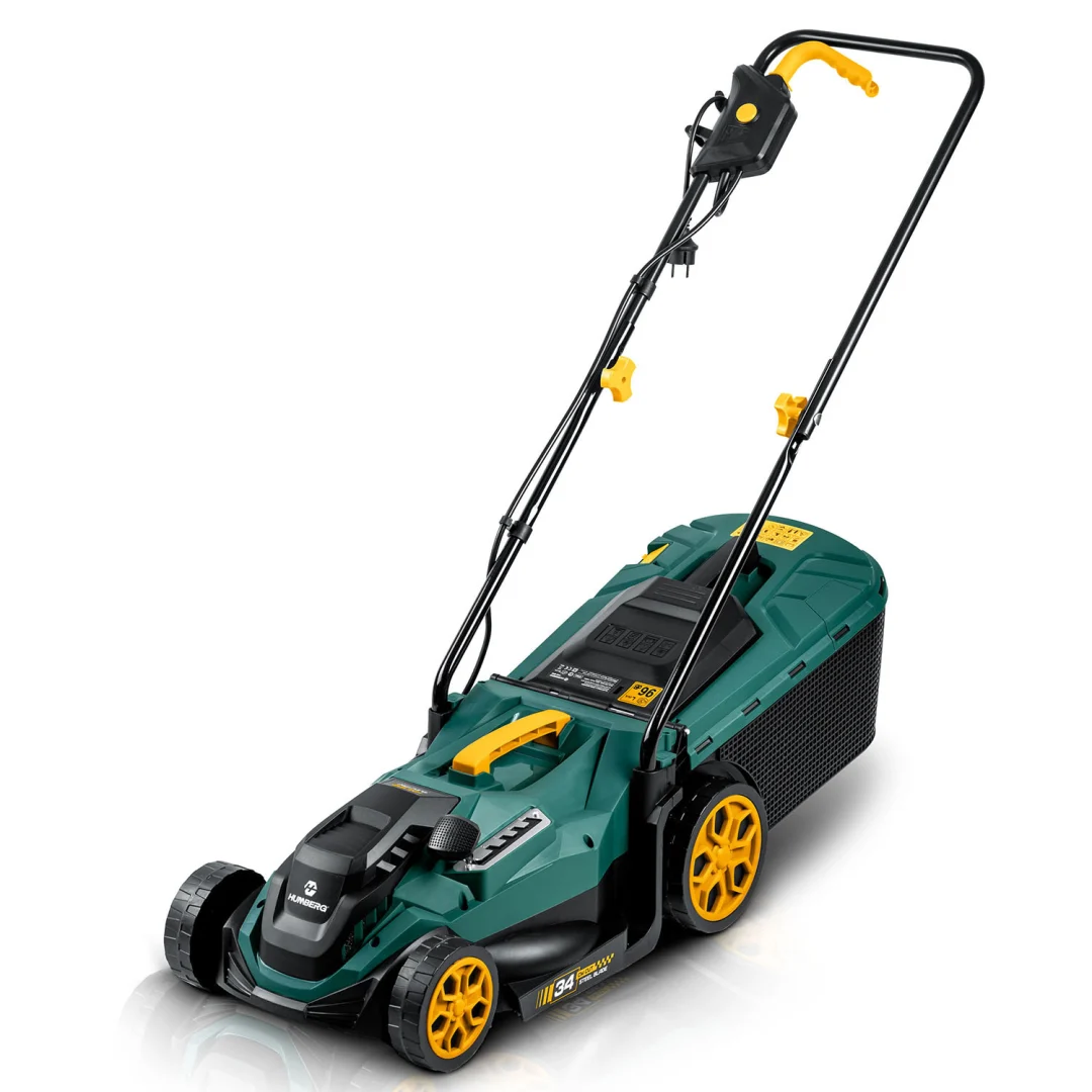 Lagana i snažna električna kosilica s regulacijom 1400W 34cm Humberg HM-612, siva, var. 561201_16
