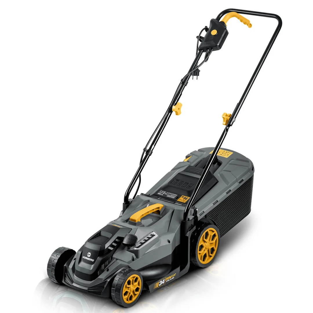 Lagana i snažna električna kosilica s regulacijom 1400W 34cm Humberg HM-612, siva_16