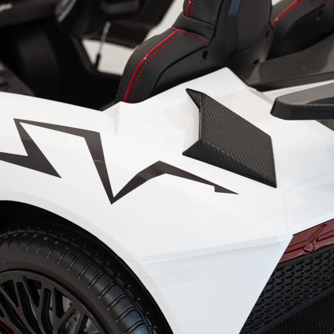 Lamborghini Aventador SV auto za 2 djece, bijeli_25