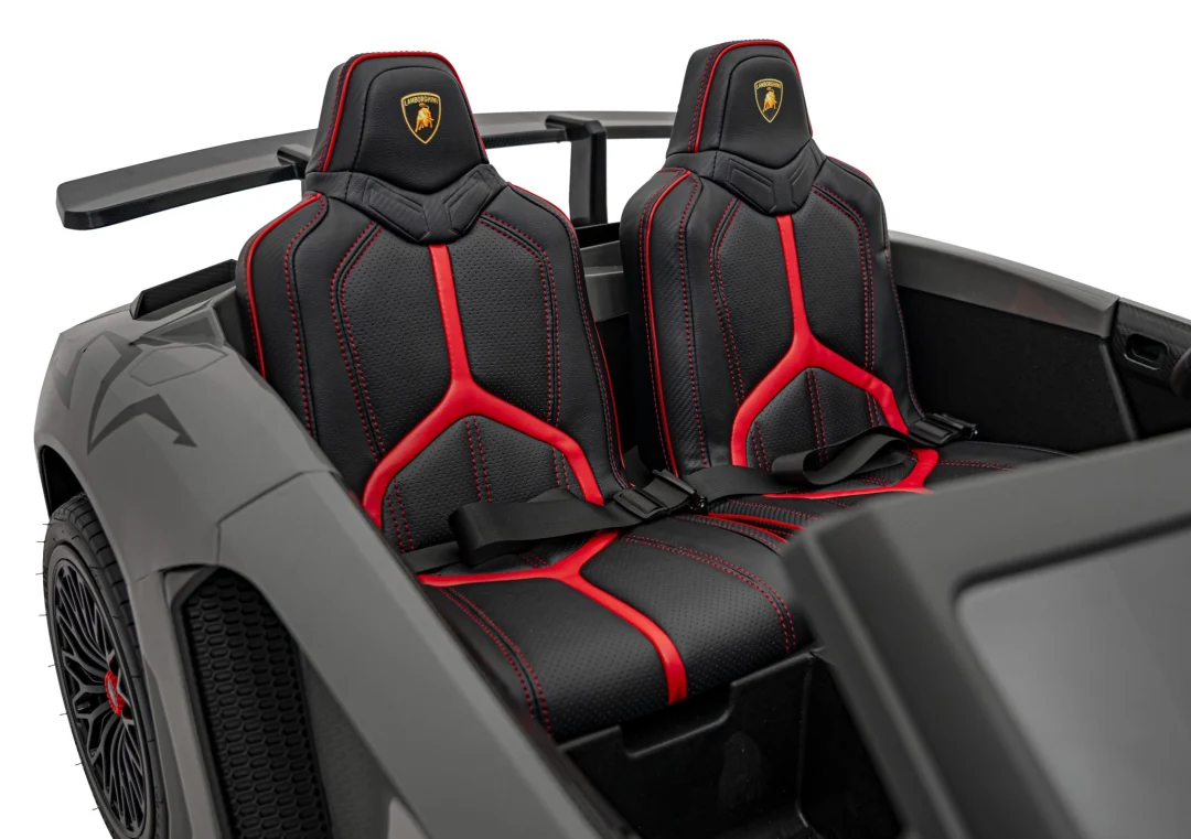 Lamborghini Aventador SV automobil na baterije za 2 djece, sivi + 2,4 GHz daljinski upravljač + EVA_12