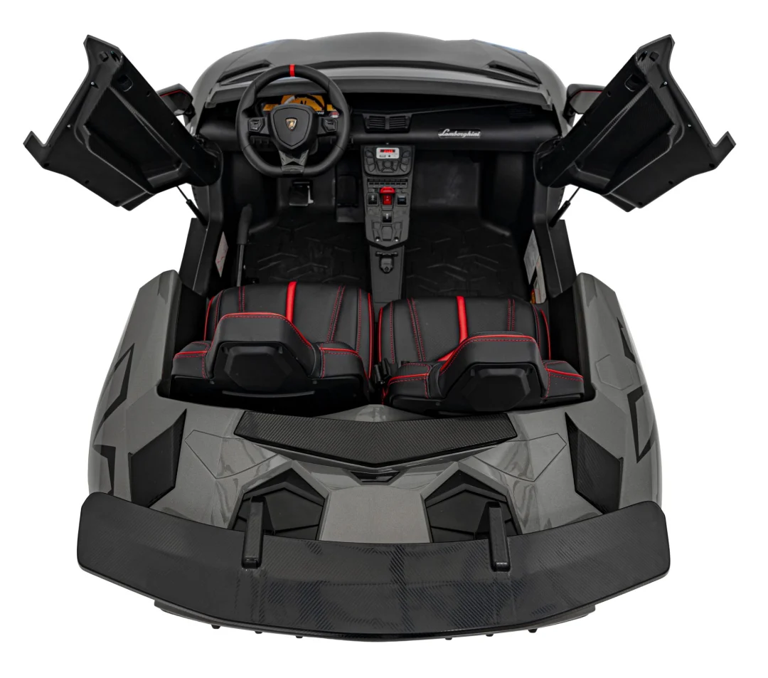 Lamborghini Aventador SV automobil na baterije za 2 djece, sivi + 2,4 GHz daljinski upravljač + EVA_13
