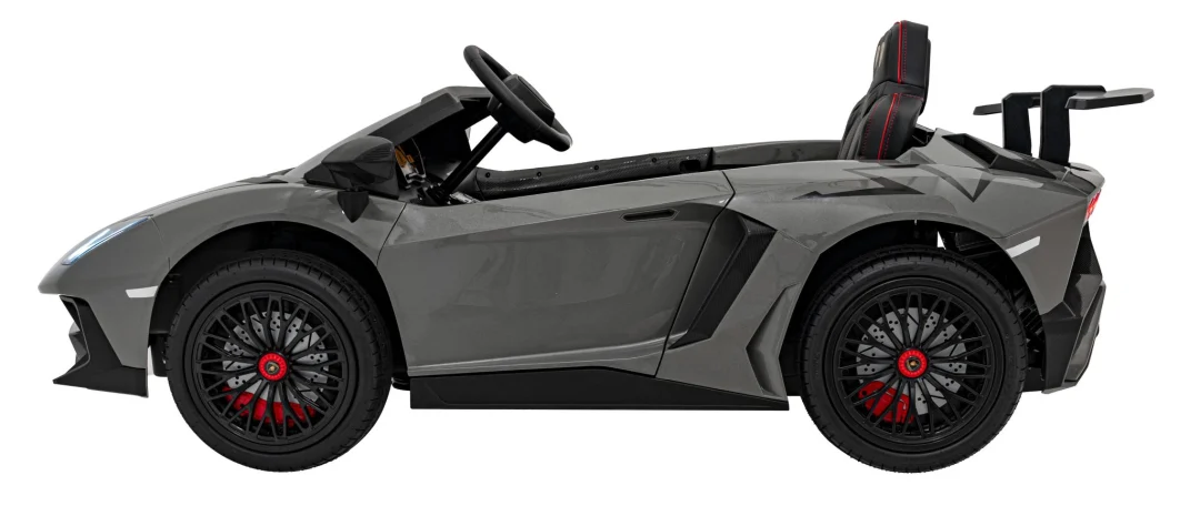 Lamborghini Aventador SV automobil na baterije za 2 djece, sivi + 2,4 GHz daljinski upravljač + EVA_8
