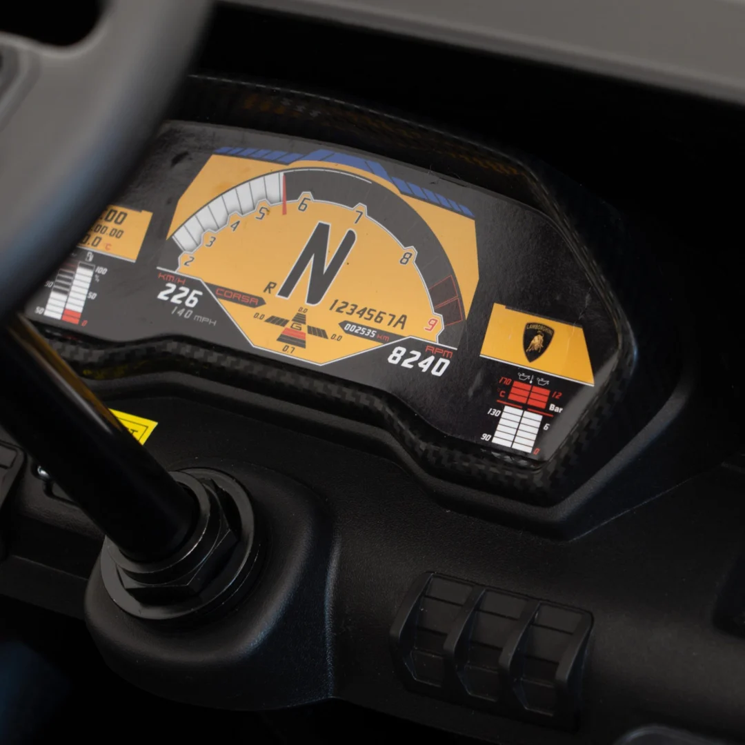 Lamborghini Aventador SV baterijski auto za dvoje djece bijeli + motor bez četkica + gume, bijela auto na akumulator_13
