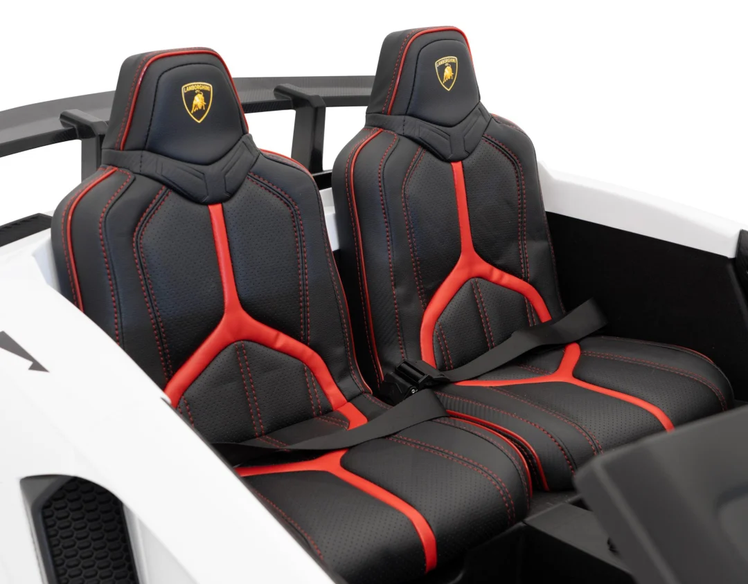 Lamborghini Aventador SV baterijski auto za dvoje djece bijeli + motor bez četkica + gume, bijela auto na akumulator_15