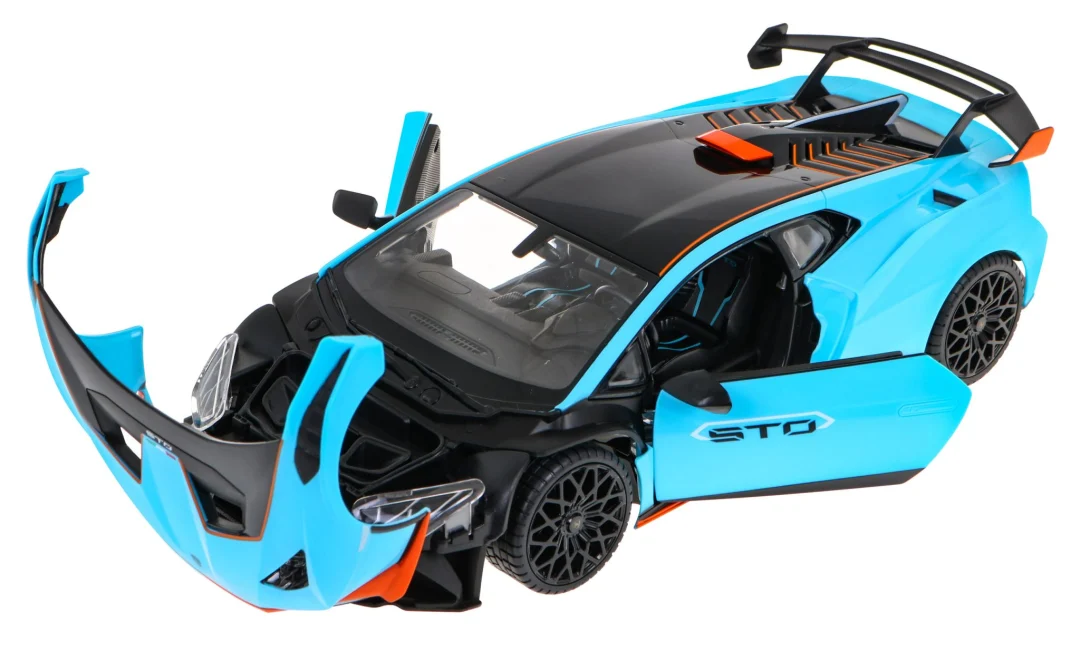 Lamborghini Huracan STO RASTAR model 1:14 Automobil na daljinsko upravljanje + daljinski, plava_4