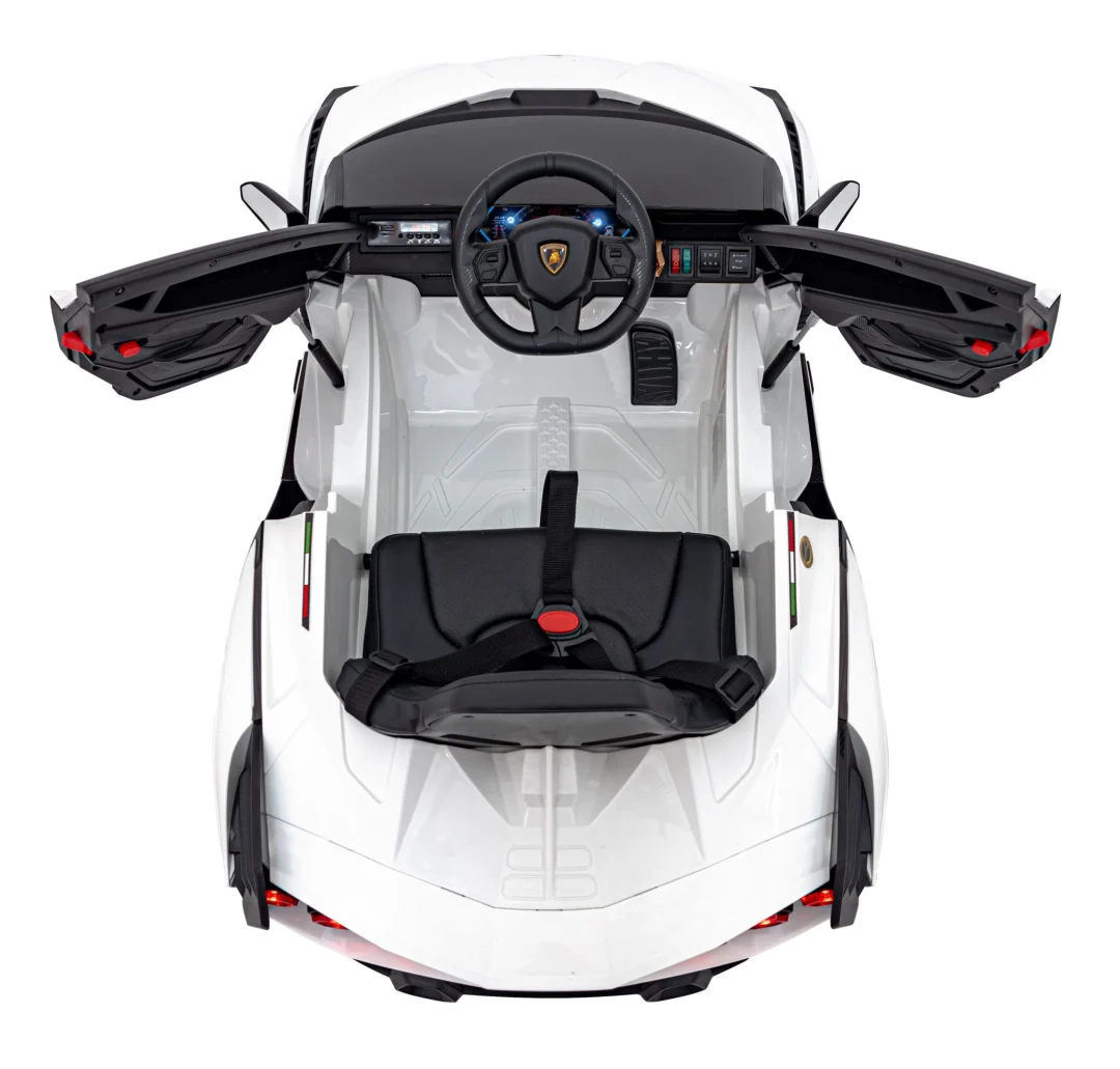 Lamborghini SIAN dječja autosjedalica na baterije bijela + daljinski upravljač + EVA + spori start_17