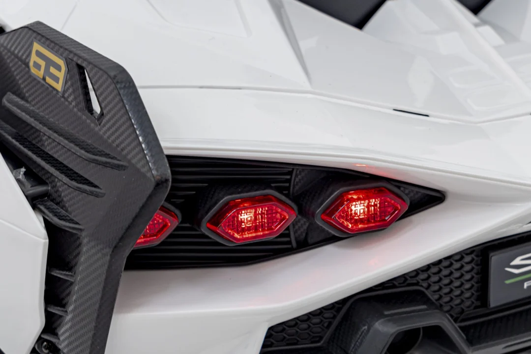 Lamborghini SIAN dječja autosjedalica na baterije bijela + daljinski upravljač + EVA + spori start_25