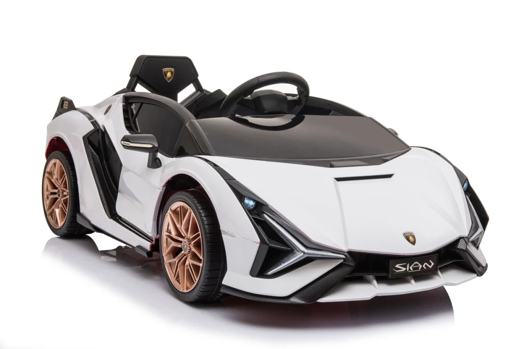 Lamborghini SIAN dječja autosjedalica na baterije bijela + daljinski upravljač + EVA + spori start_7