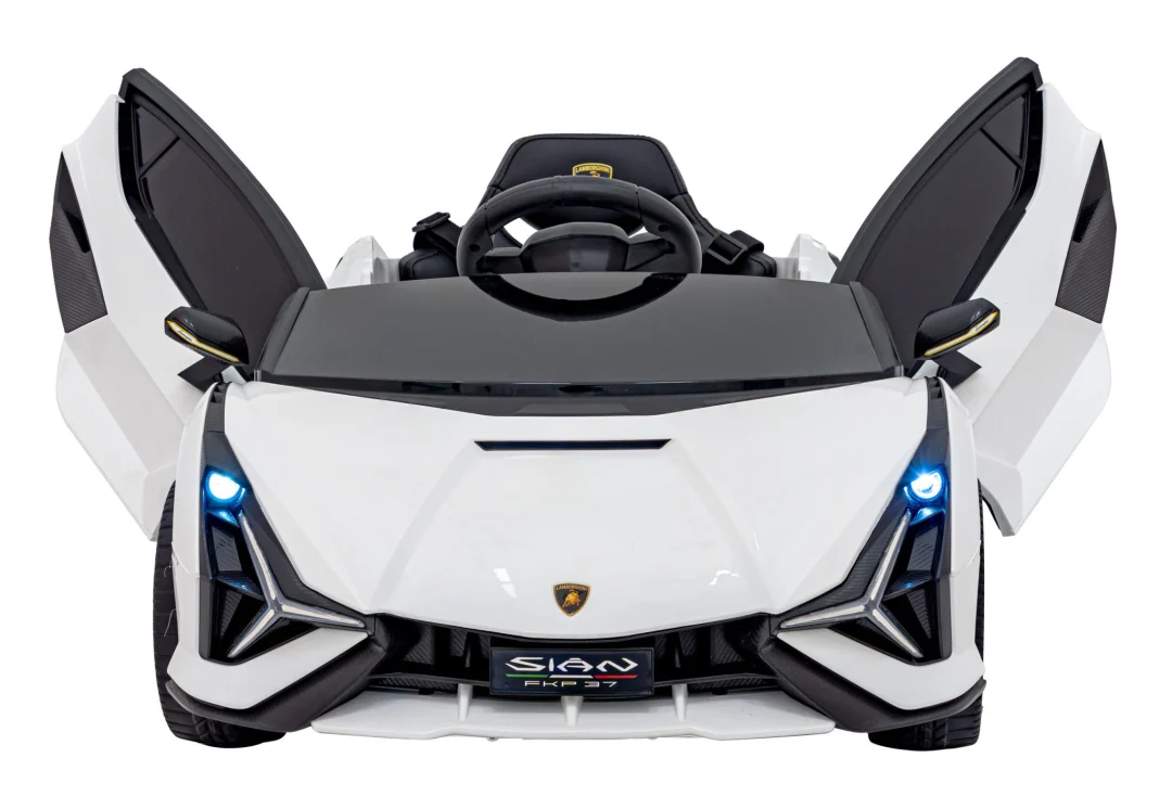 Lamborghini SIAN dječja autosjedalica na baterije bijela + daljinski upravljač + EVA + spori start_8