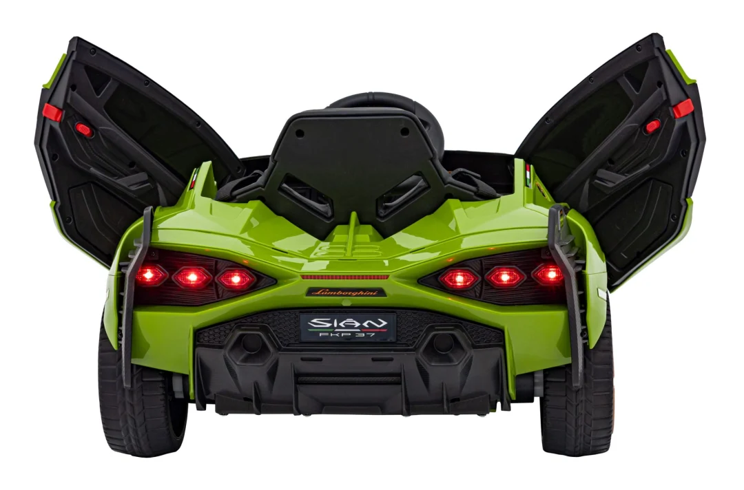 Lamborghini SIAN dječja kolica na baterije, zelena + daljinski upravljač + EVA + spori start_15