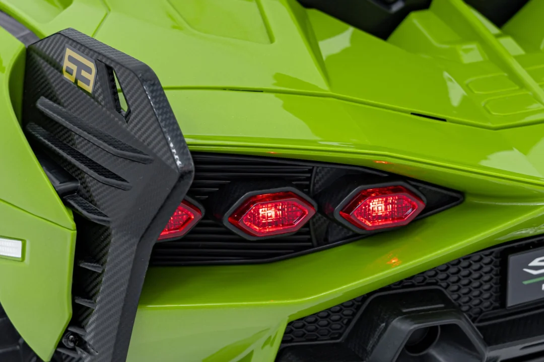 Lamborghini SIAN dječja kolica na baterije, zelena + daljinski upravljač + EVA + spori start_23