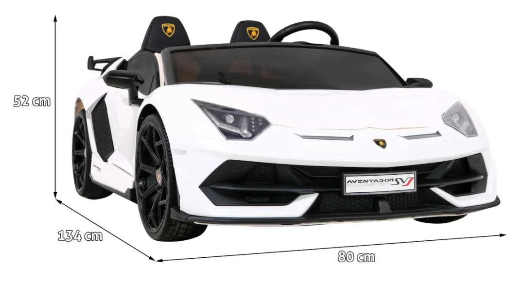 Lamborghini SVJ DRIFT za 2 djece Bijela + Drift funkcija + Daljinski upravljač_2