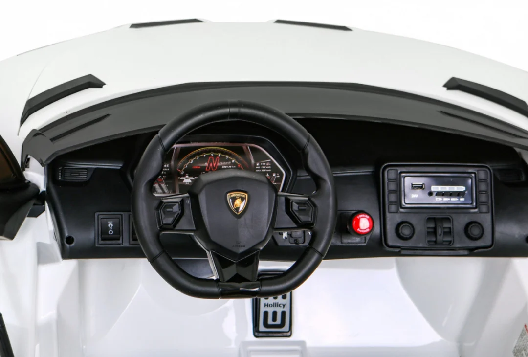 Lamborghini SVJ DRIFT za 2 djece Bijela + Drift funkcija + Daljinski upravljač_8