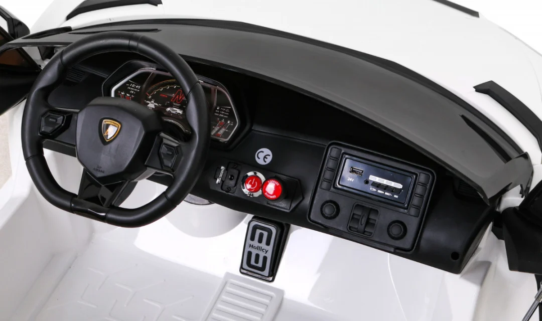Lamborghini SVJ DRIFT za 2 djece Bijela + Drift funkcija + Daljinski upravljač_9
