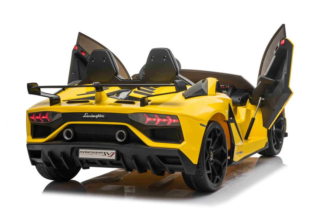 Lamborghini SVJ DRIFT za 2 djece žuti + funkcija Drift + daljinski upravljač + MP3 LED + spori start, žuta_5