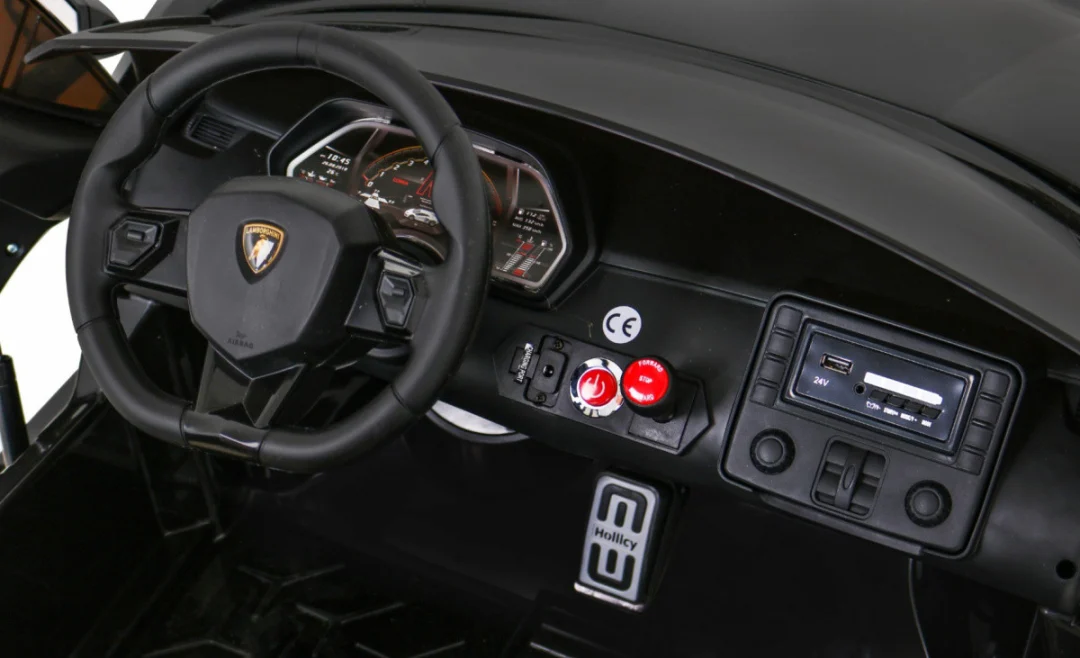 Lamborghini SVJ Drift za 2 djece, crni_10