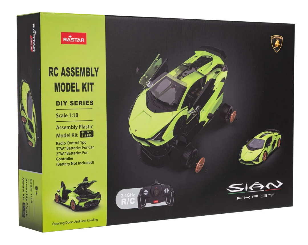 Lamborghini Sian zeleni RASTAR model 1:18 Automobil na daljinsko upravljanje + 2,4 GHz, zelena_7