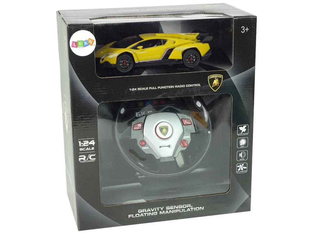 Lamborghini Veneno na daljinsko 2.4G žuti 1:24_7