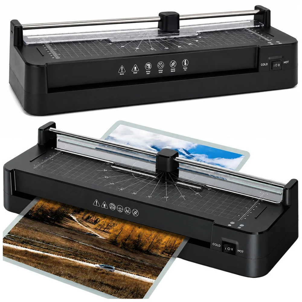 Laminator A3 s ugrađenim rezačem crni 170 W_1