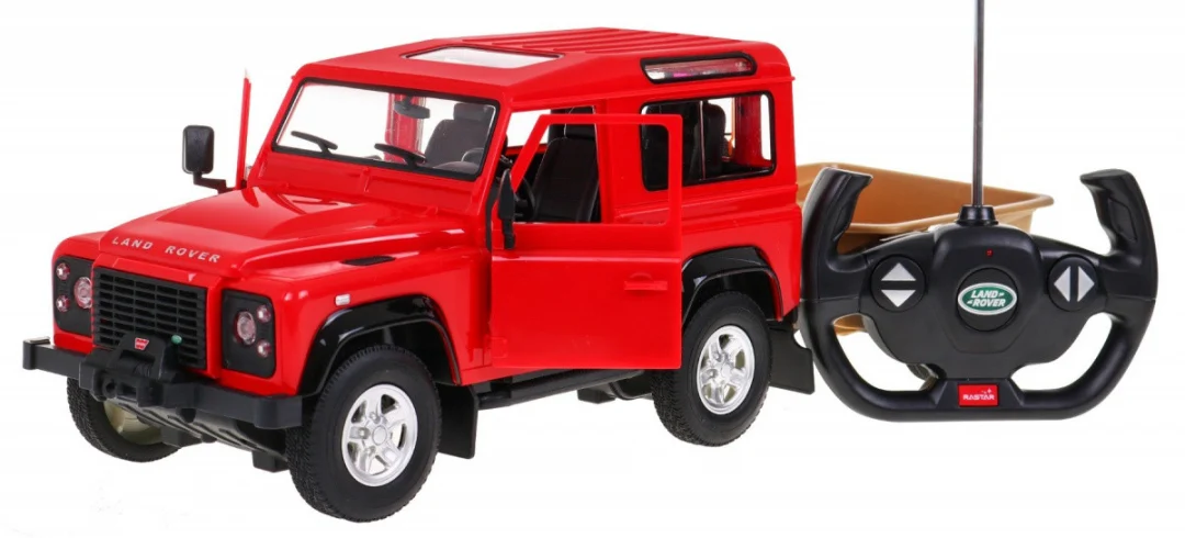 Land Rover Defender crveni RASTAR model 1:14 terenski automobil na daljinsko upravljanje, crvena_2