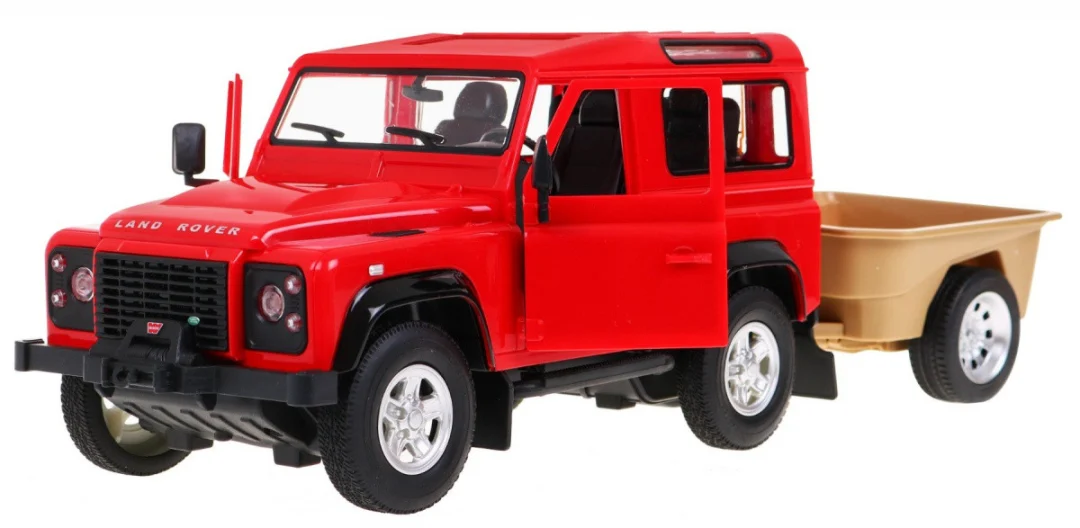 Land Rover Defender crveni RASTAR model 1:14 terenski automobil na daljinsko upravljanje, crvena_3