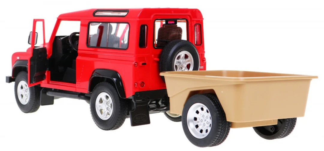 Land Rover Defender crveni RASTAR model 1:14 terenski automobil na daljinsko upravljanje, crvena_4
