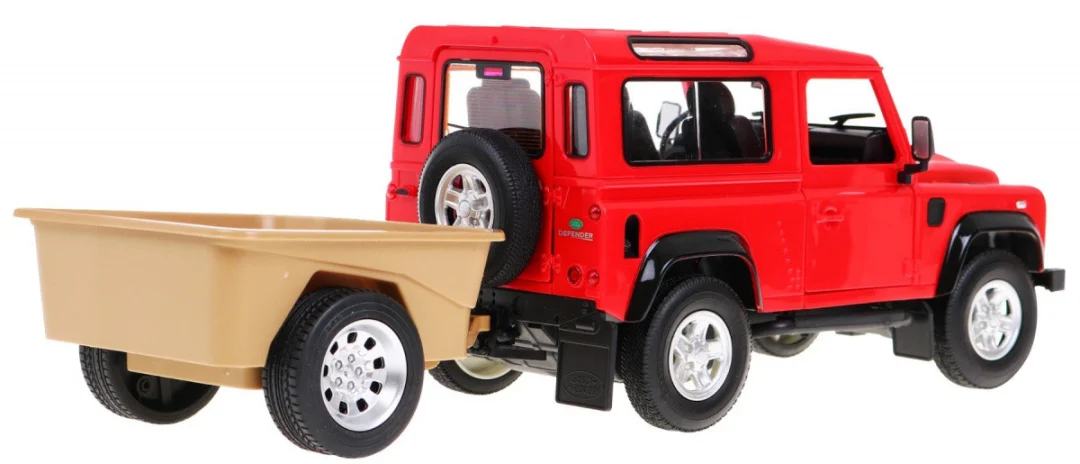 Land Rover Defender crveni RASTAR model 1:14 terenski automobil na daljinsko upravljanje, crvena_5