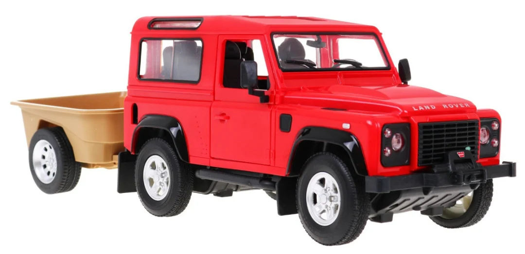 Land Rover Defender crveni RASTAR model 1:14 terenski automobil na daljinsko upravljanje, crvena_6