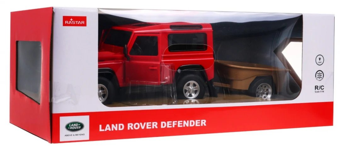 Land Rover Defender crveni RASTAR model 1:14 terenski automobil na daljinsko upravljanje, crvena_8