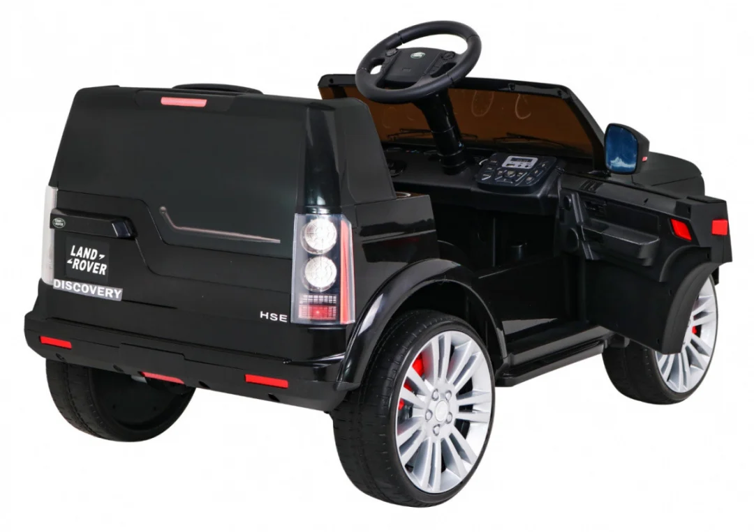 Land Rover Discovery električni automobil za djecu crni SUV + daljinski upravljač, crna_9