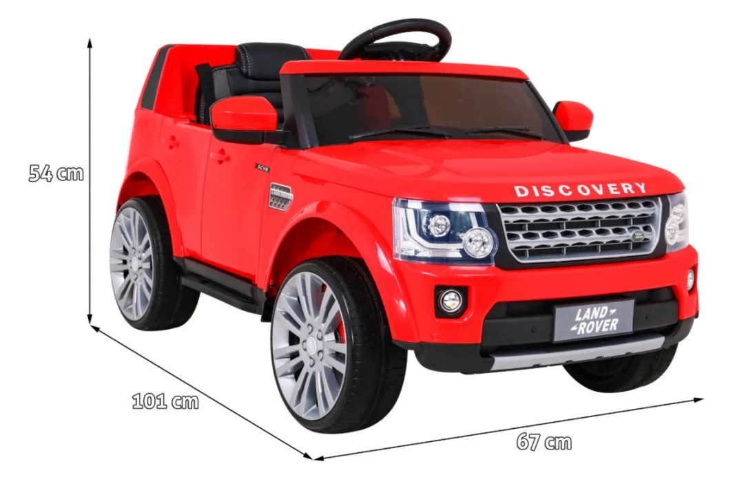 Land Rover Discovery električni automobil za djecu, crveni SUV + daljinski upravljač, crvena_2