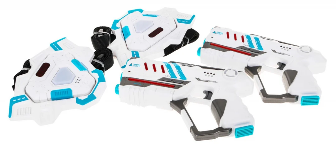 Laserske puške LASER TAG bijele + prsluci_2