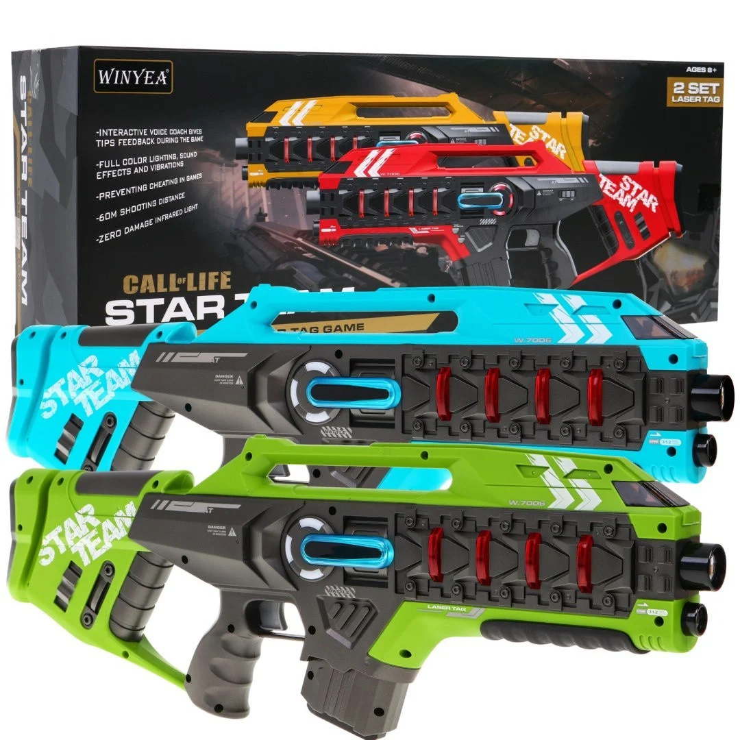 Laserske puške Star Team LASER TAG plavo-zelene 8+_1