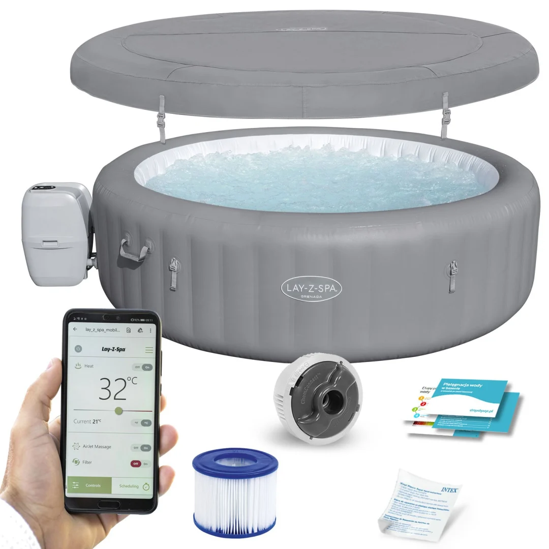 Lay-Z Grenada Napuhavanje Spa za 8 osoba Bestway 60135_1