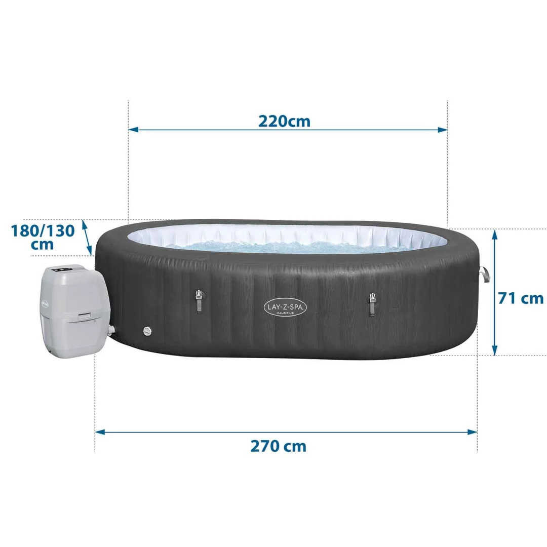 Lay-Z Mauritius Napuhavanje Spa 7 osoba Bestway 60067_16